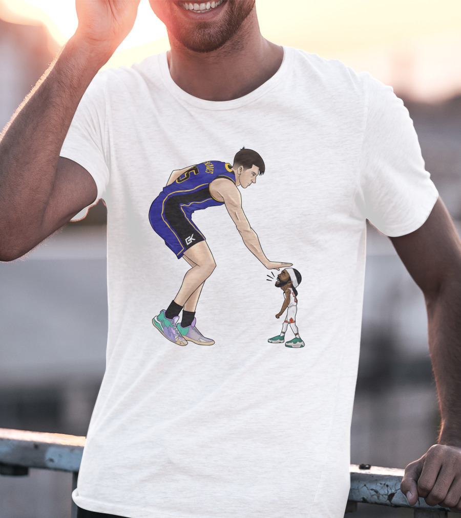 Basketball Giants And Tiny Challengers Showdown T-Shirt