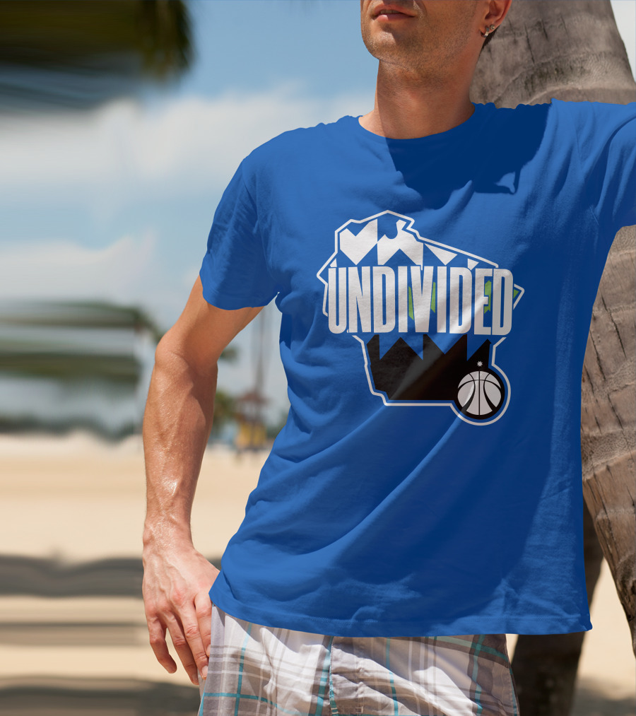 Pat Connaughton Undivided Milwaukee Basketball Map Blue T-Shirt