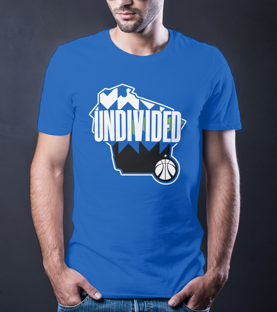 Pat Connaughton Undivided Milwaukee Basketball Map Blue T-Shirt