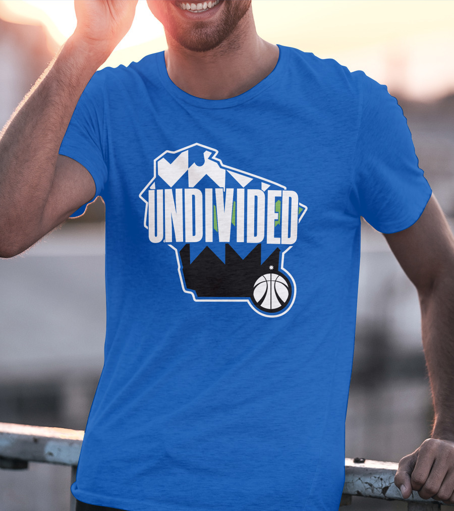 Pat Connaughton Undivided Milwaukee Basketball Map Blue T-Shirt