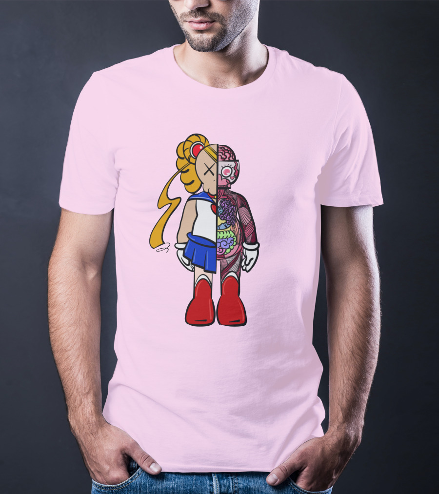 Sailor Kaws Moon Anatomical Hybrid T-Shirt