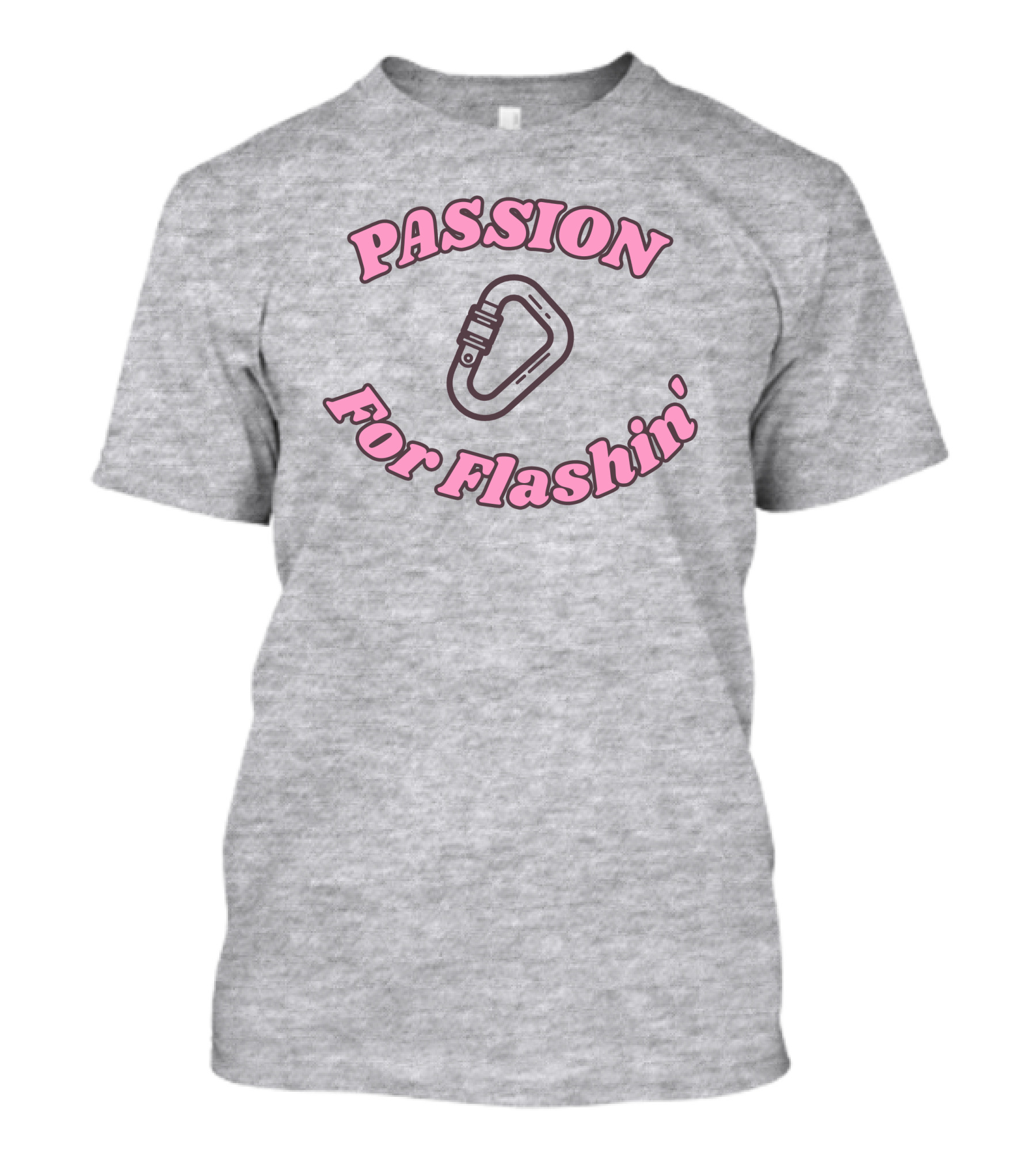 PASSION FOR FLASHIN' Carabiner Climbing Essentials T-Shirt