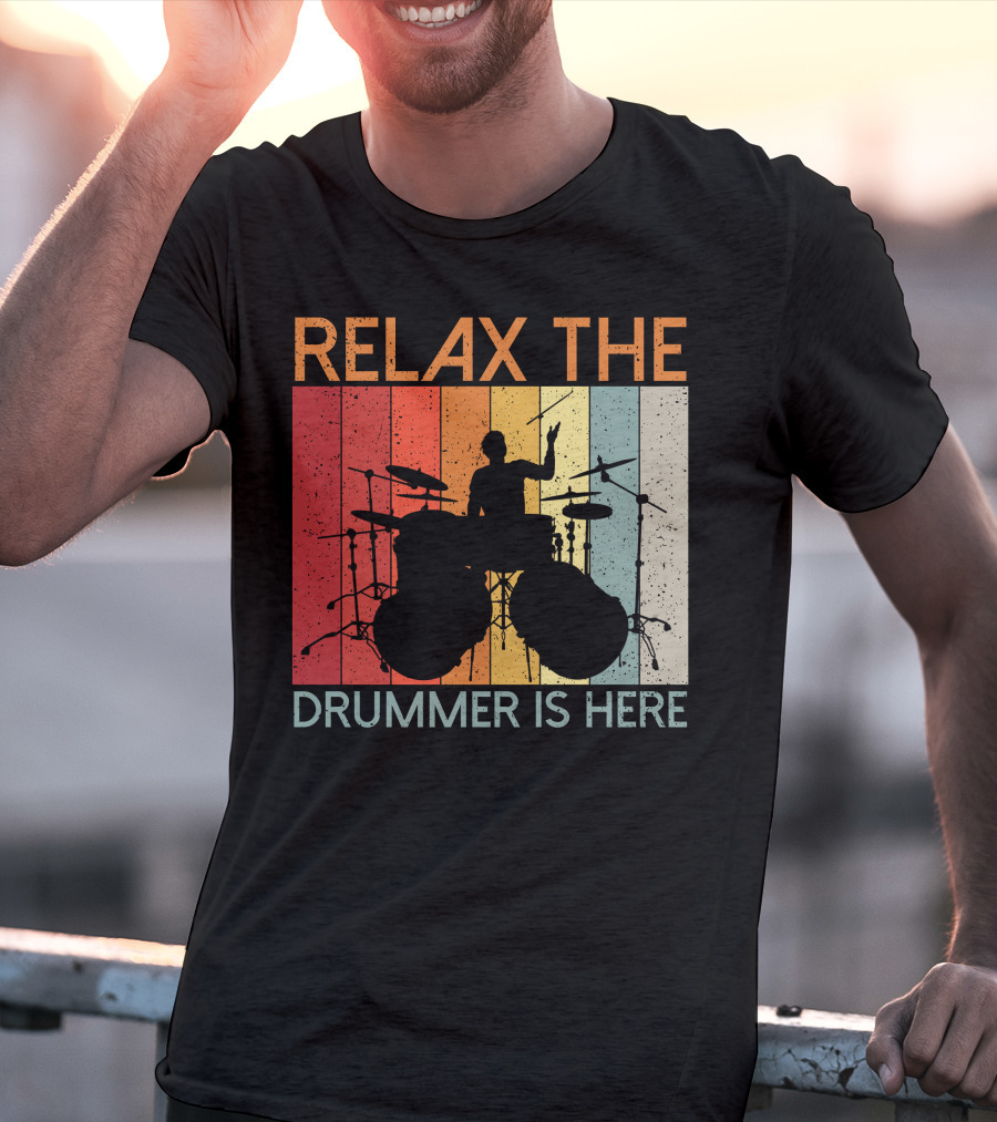 Relax The Drummer Is Here Vintage T-Shirt