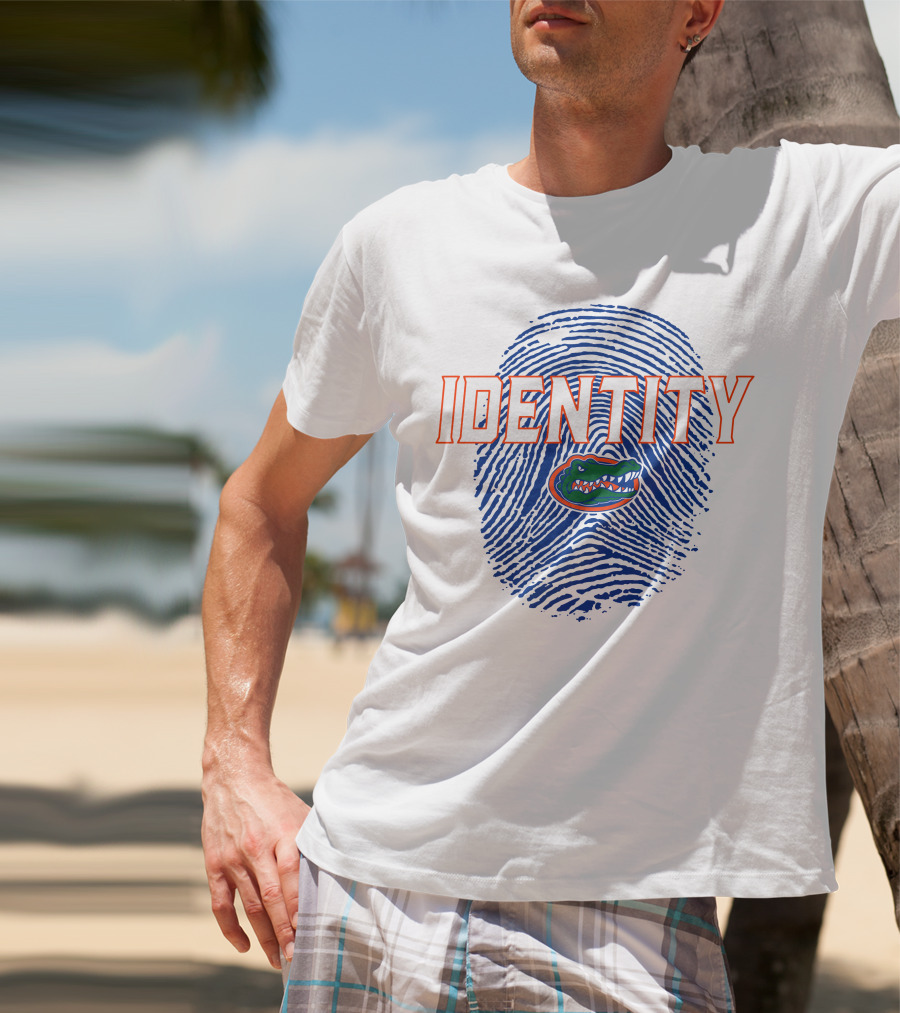 Identity Florida Gators Football Fingerprint Logo Jumpman T-Shirt