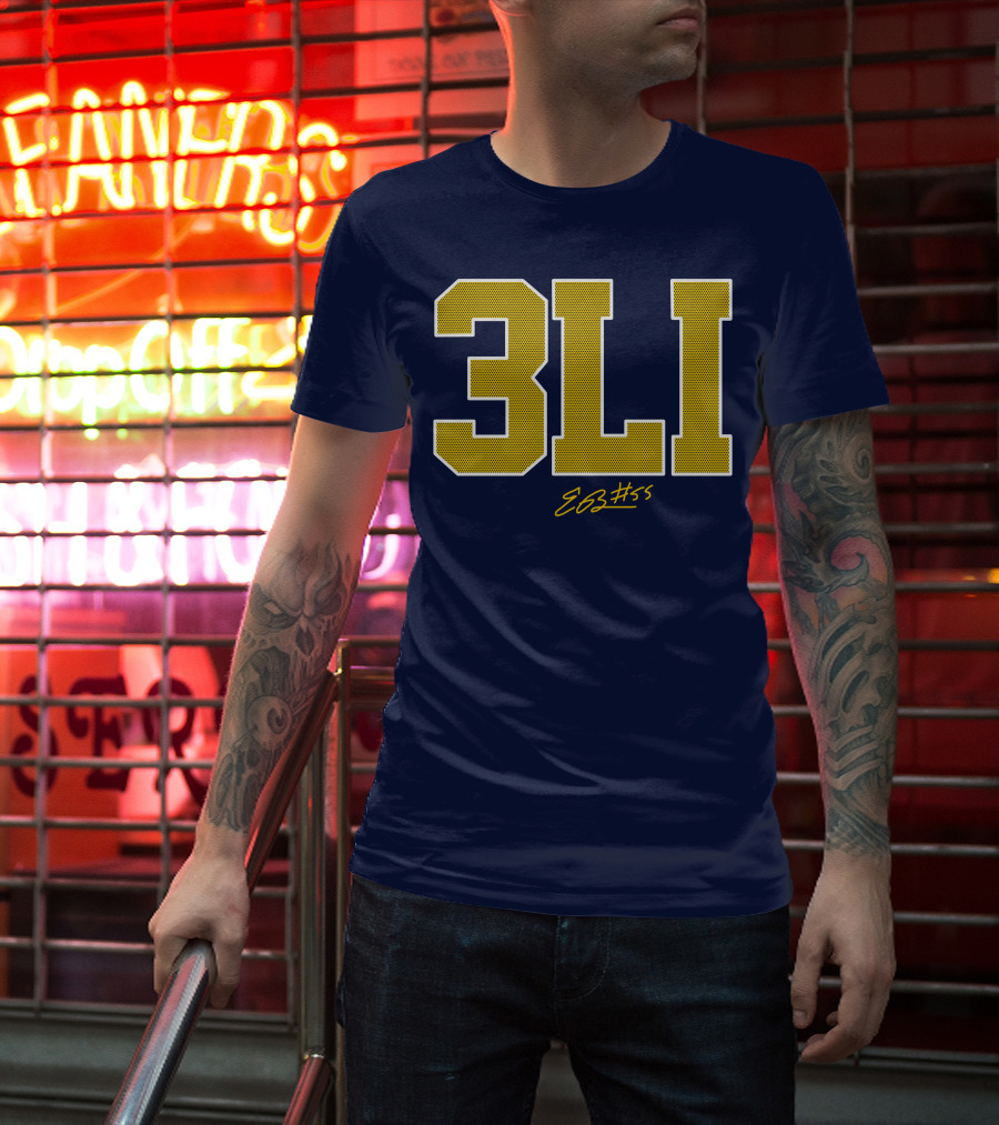 3Li Eli Brooks E63 #55 The Players Trunk Store T-Shirt