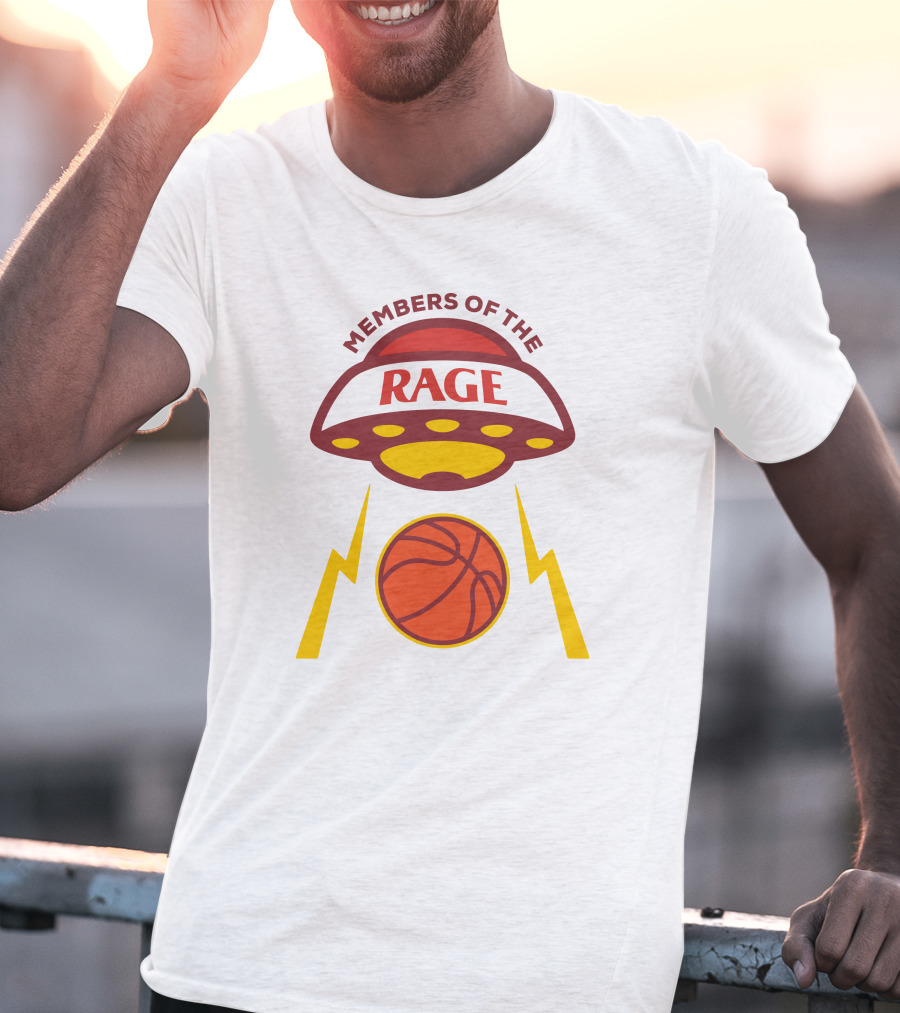 Members Of The Rage UFO Basketball Lightning T-Shirt
