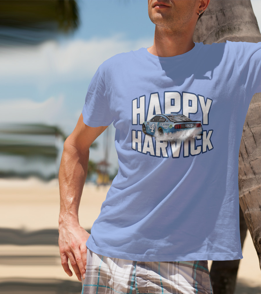 Busch Light Happy Harvick Racing Car Number 4 T-Shirt