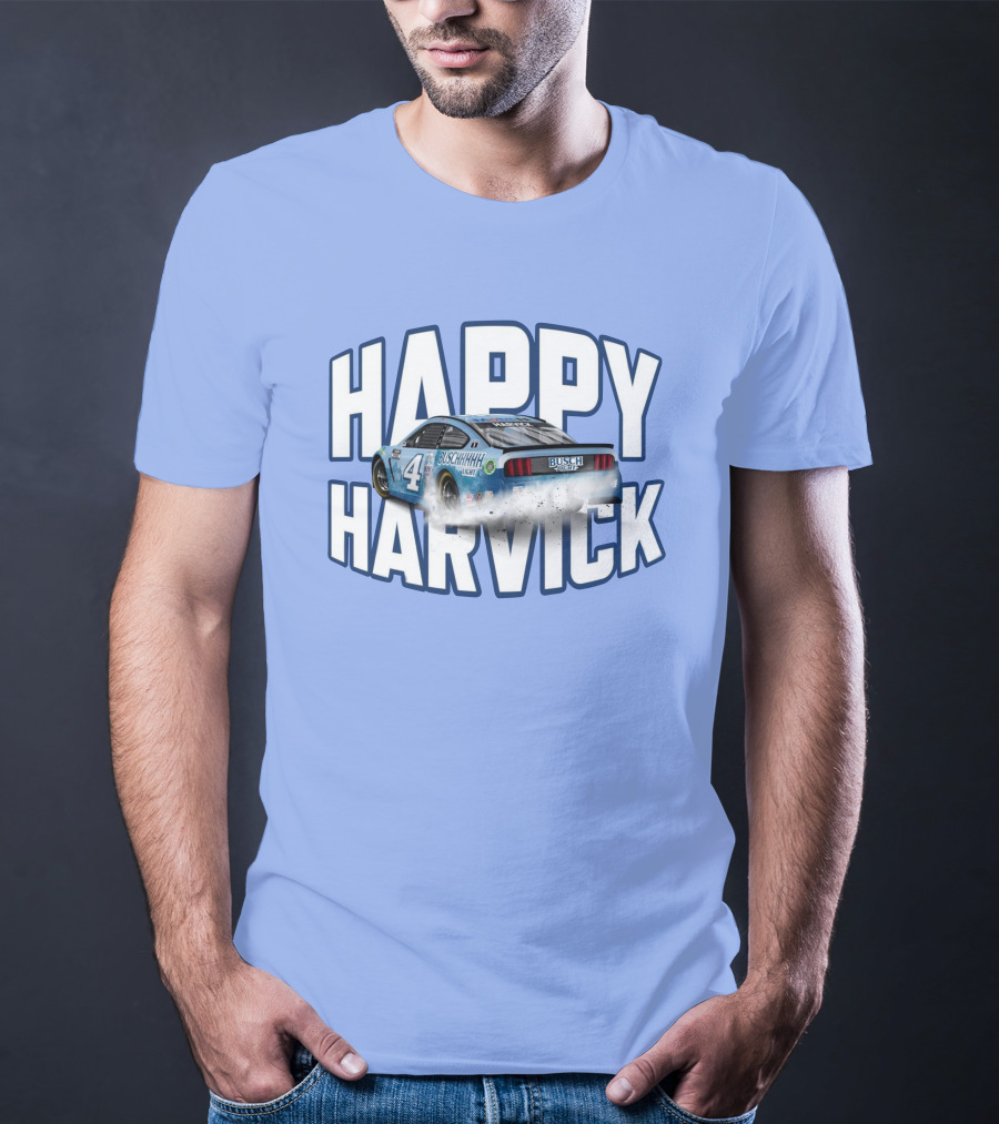 Busch Light Happy Harvick Racing Car Number 4 T-Shirt