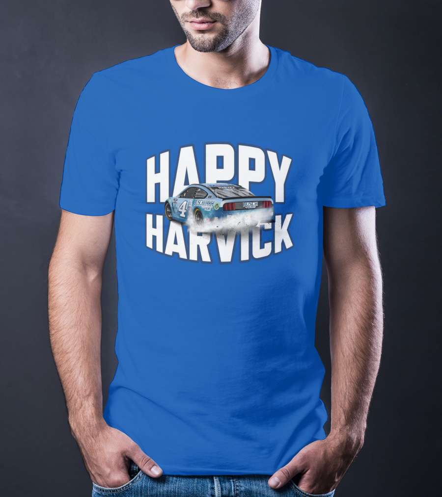 Happy Harvick Busch Racing Car Number 4 T-Shirt