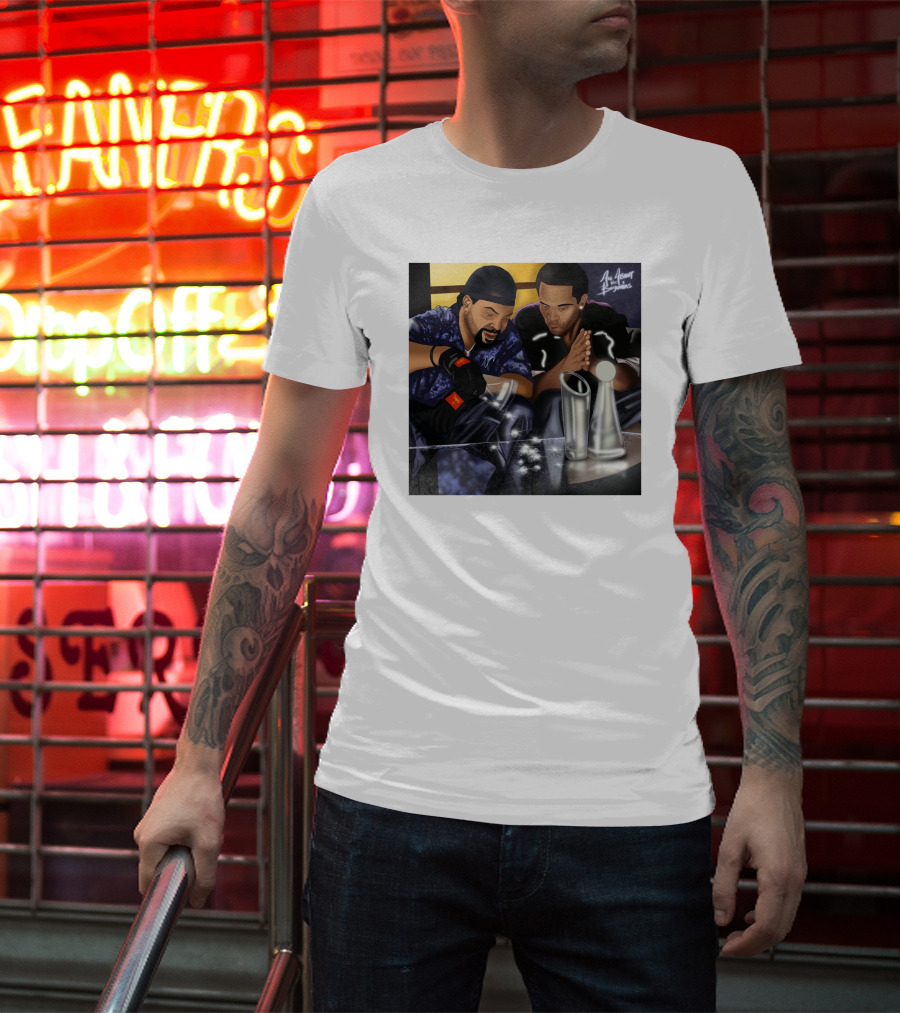 20 Years All About The Benjamins Ice Cube Mike Win On Set Scènes All About The Benjamins T-Shirt