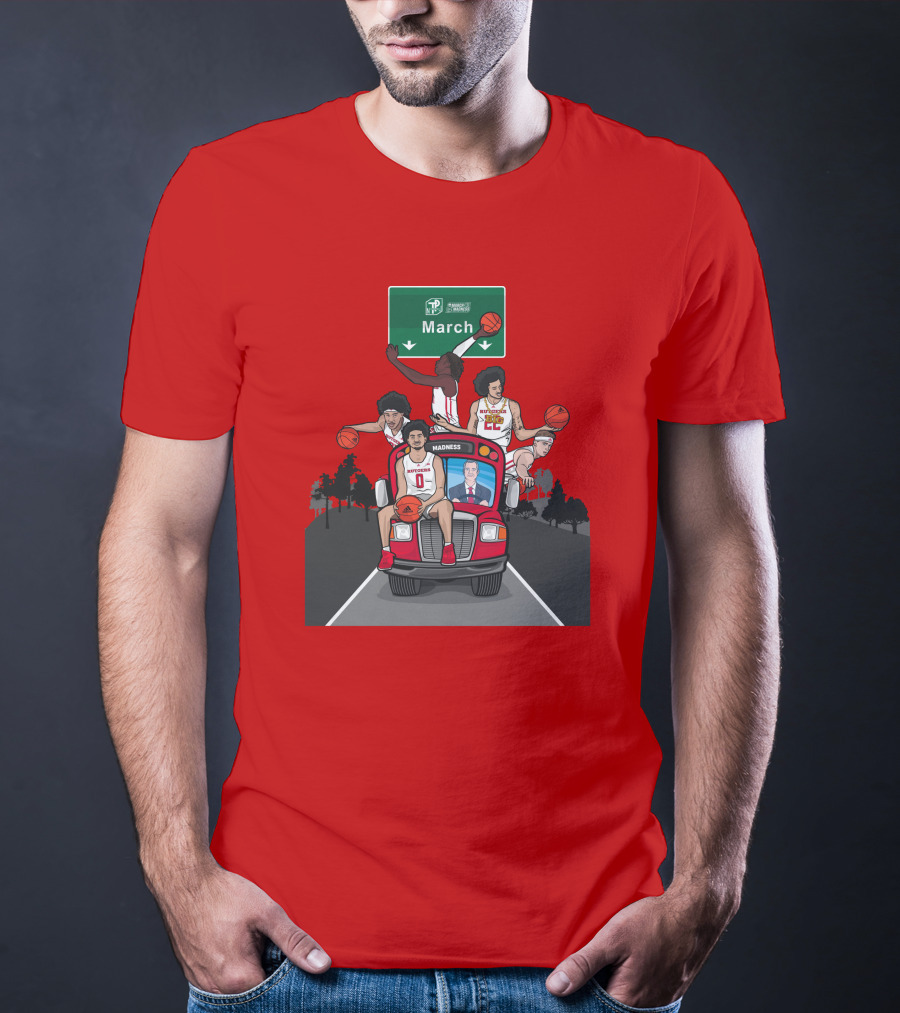 Coach Pikiell The Scarlet Knights Basketball Road To March Madness T-Shirt