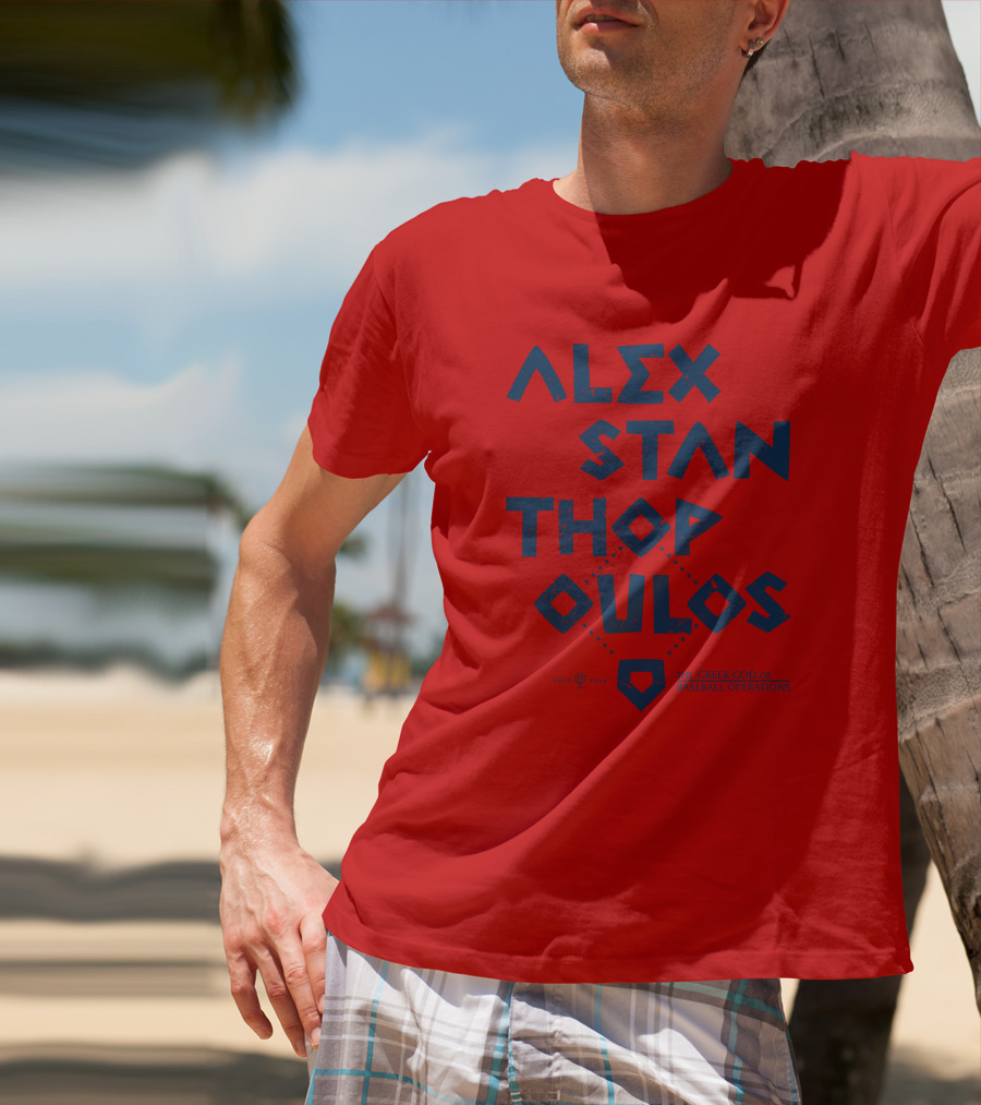 Alex Stanthopoulos The Greek God Of Baseball Operations Rotowear Merch T-Shirt