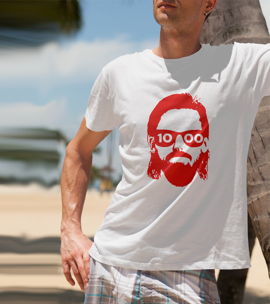 Detroit Red Wings Marc Staal 1000th Game Beard T-Shirt