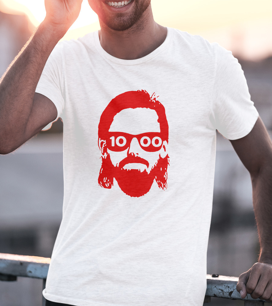 Detroit Red Wings Marc Staal 1000th Game Beard T-Shirt