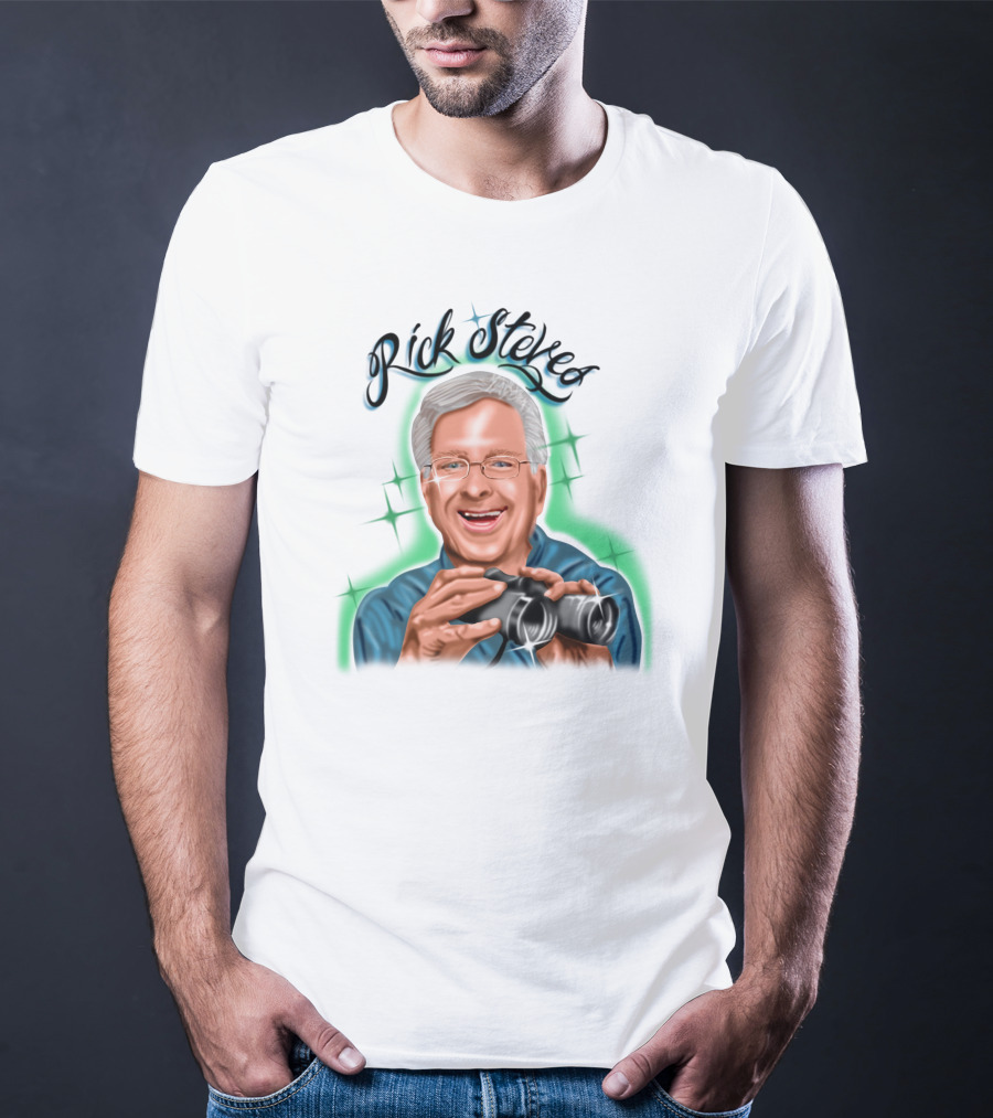 Samborghini Merch Rick Steves Binoculars T-Shirt