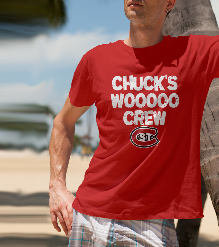 St. Cloud State Huskies Chuck's Wooooo Crew SCSU T-Shirt