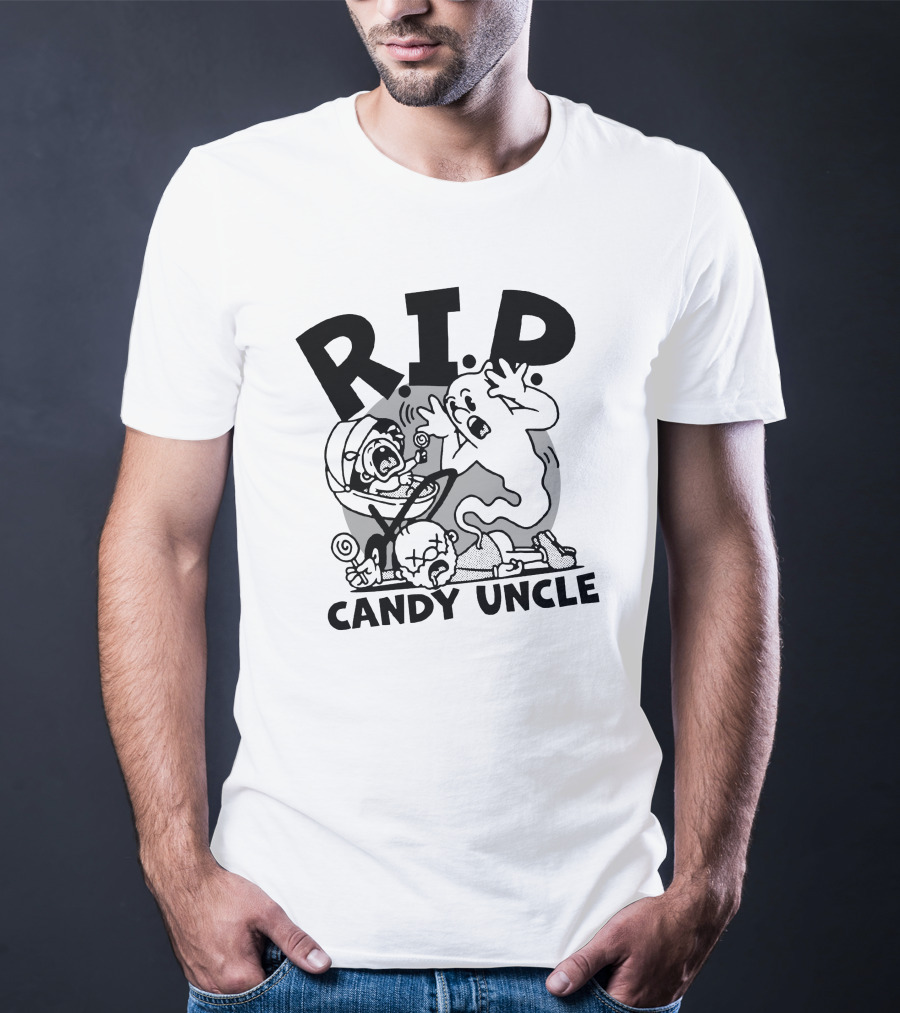 R.I.P. Candy Uncle Distractible Store Ghostly Encounter T-Shirt