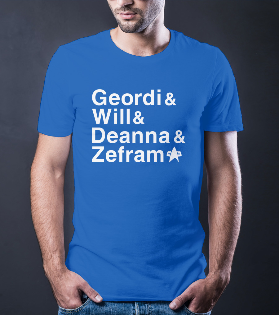 Geordi And Will And Deanna And Zefram Star Trek T-Shirt