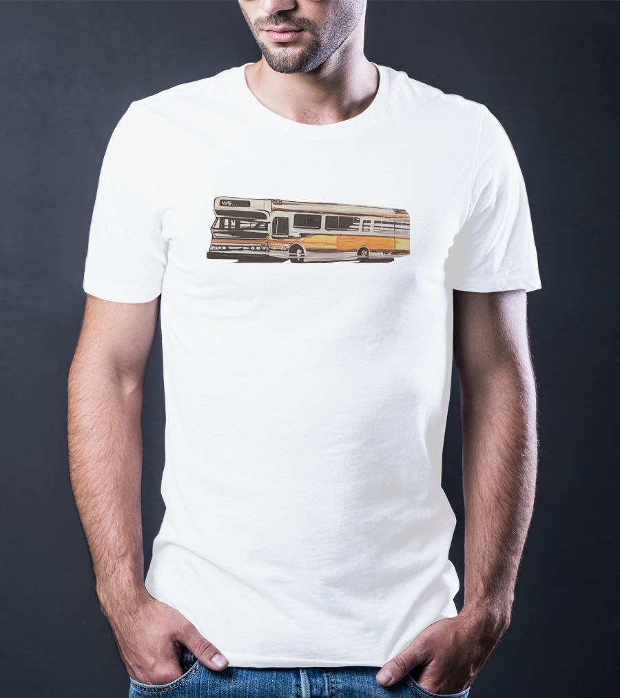 New Skool Merch Vintage Muni Bus 415 Route T-Shirt