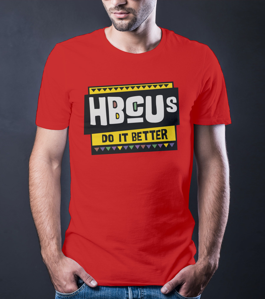 Hbcus Do It Better African Pattern Style T-Shirt