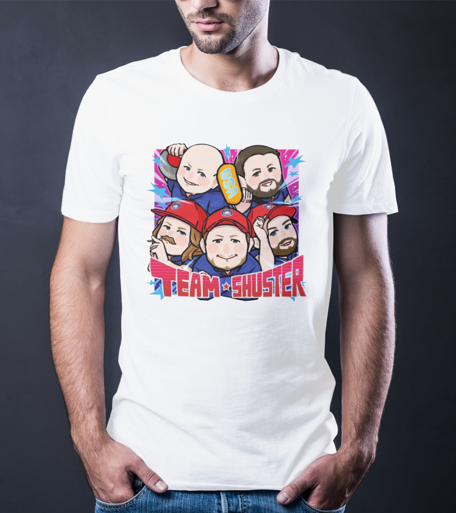 Lawlor's Custom Sportswear Team Shuster USA Cartoon Characters T-Shirt