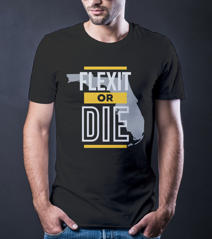 Flexit Or Die Florida Map Libertylockpod T-Shirt