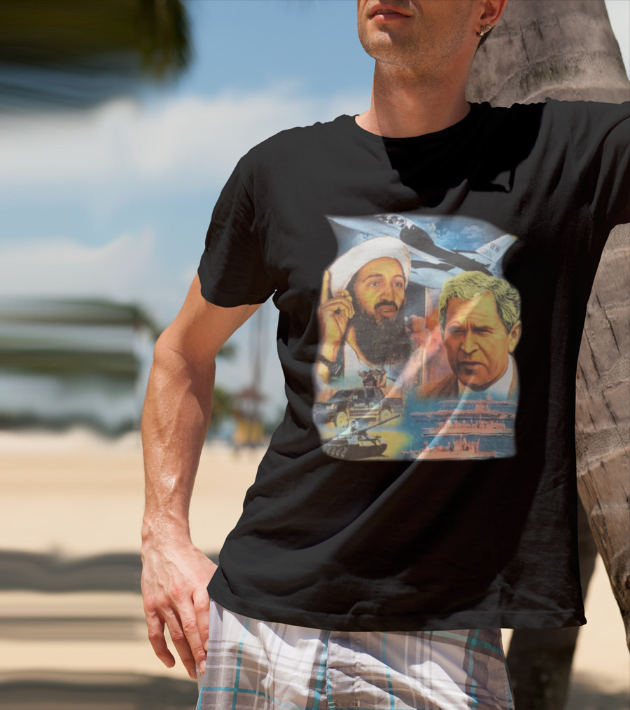 Illusive Music Merch Pure Evil Gas Station Featuring Political Figures And Military T-Shirt