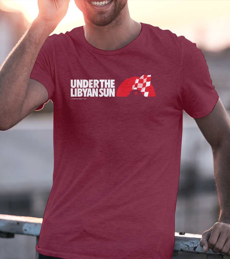 Ste Hoare Under The Libyan Sun Racing Checkered Flag T-Shirt