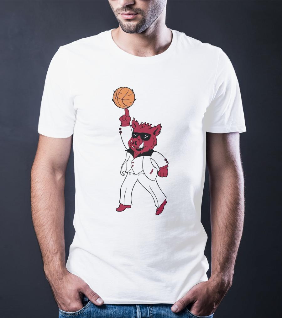 Merch Dancing Hog Basketball Arkansas T-Shirt