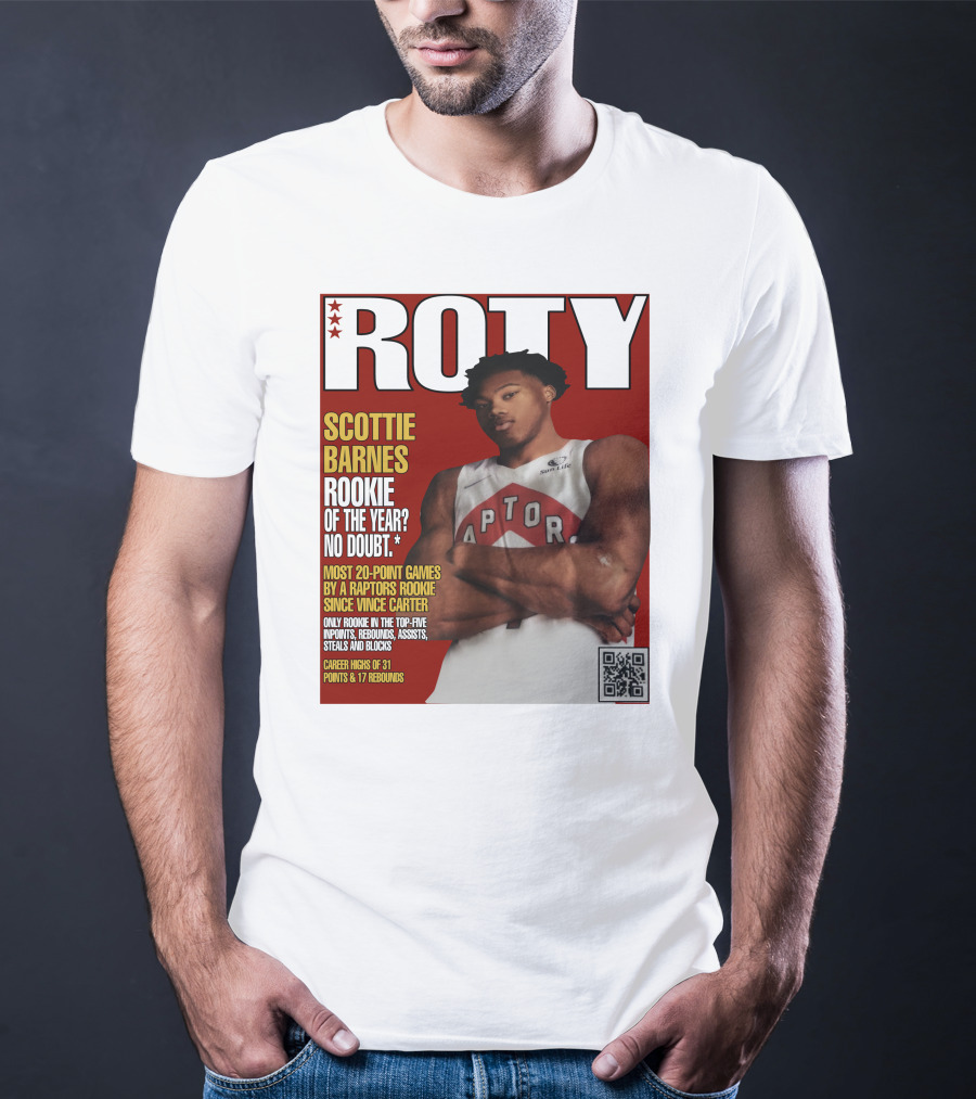 Scottie Barnes ROTY Most 20-Point Games By Raptors Rookie Since Vince Carter T-Shirt
