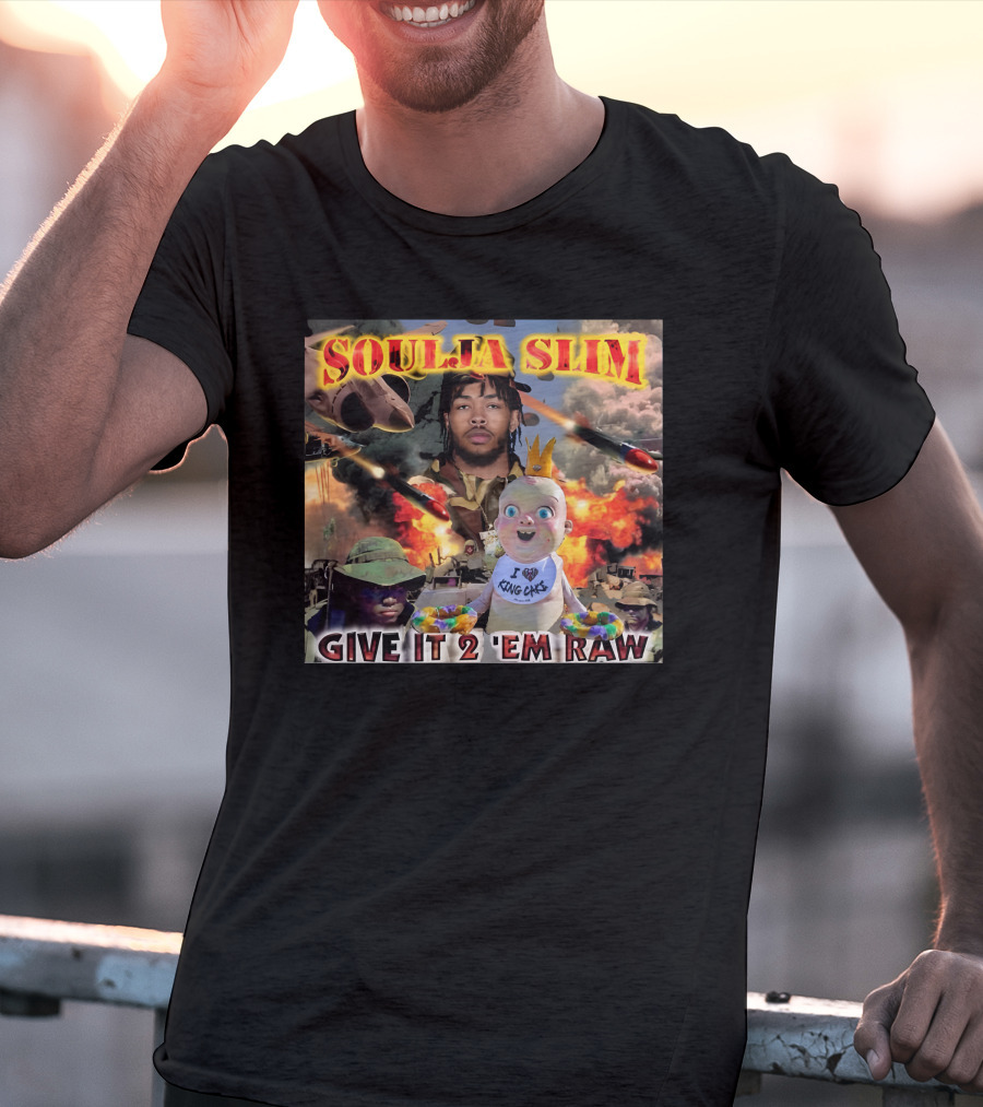 Soulja Slim Give It 2 'Em Raw Brandon Ingram King Cakes Baby Explosion T-Shirt