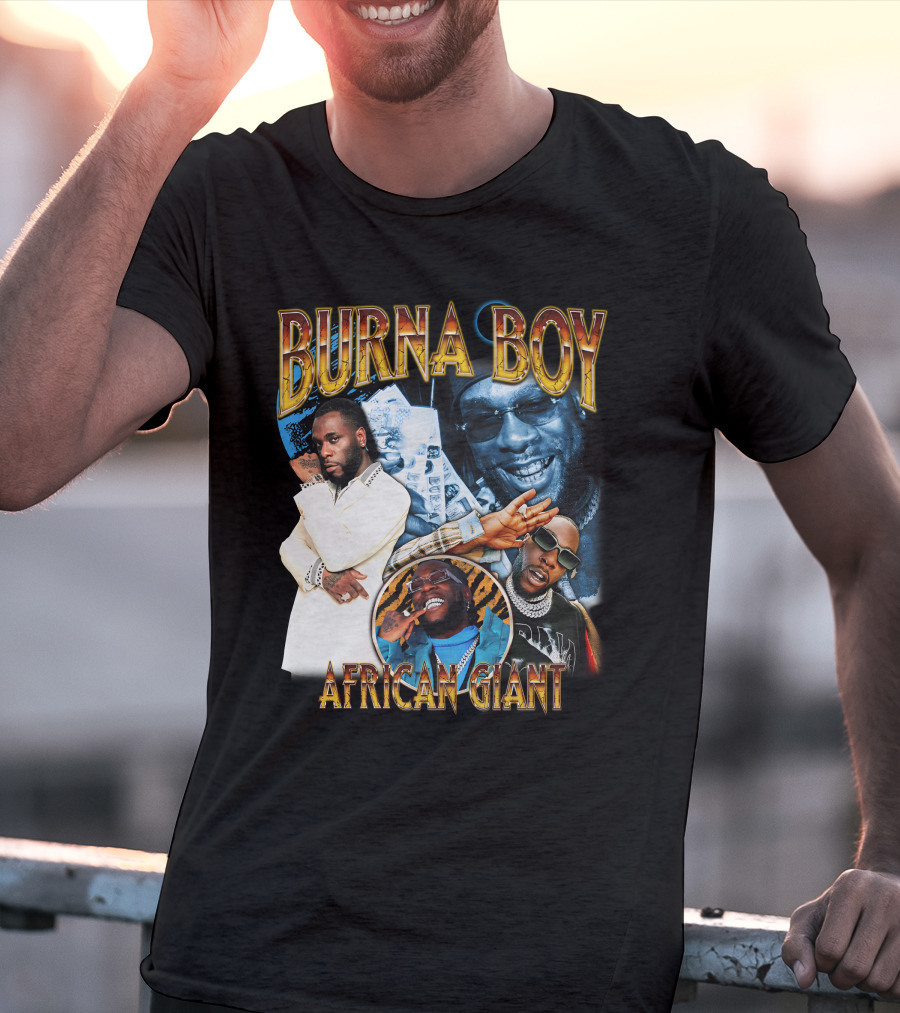 Burna Boy African Giant Sparkboyzco Merch T-Shirt