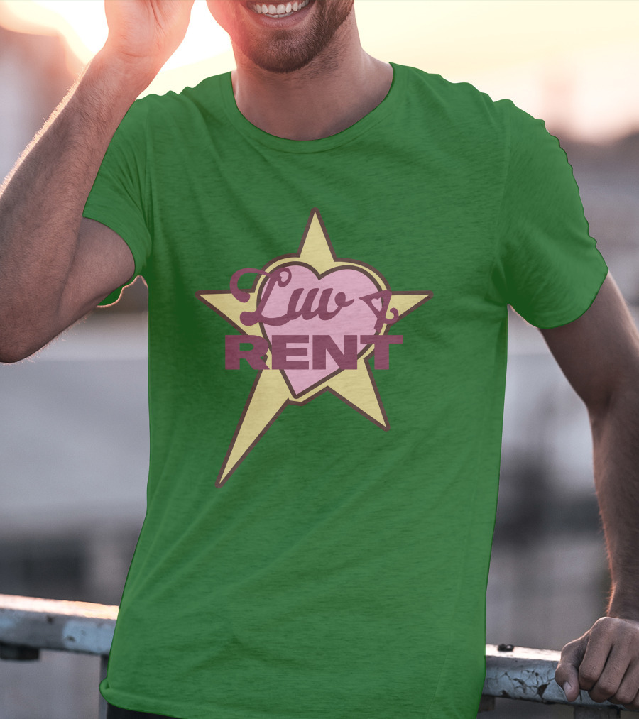 Smino Luv 4 Rent Pink Heart Star T-Shirt