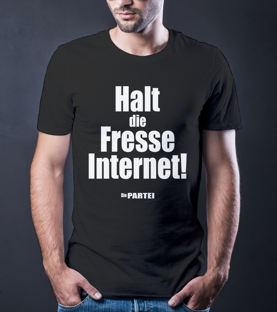 Halt Die Fresse Internet Die Partei Martin Sonneborn T-Shirt