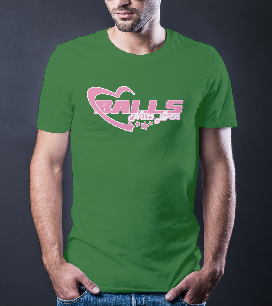 Balls Nuts Even Lucca International Pink Stars T-Shirt