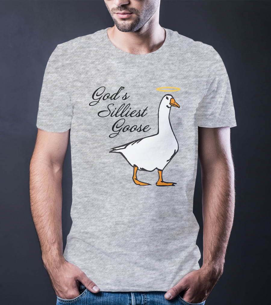 Middleclassfancy God's Silliest Goose Angelic Humor T-Shirt