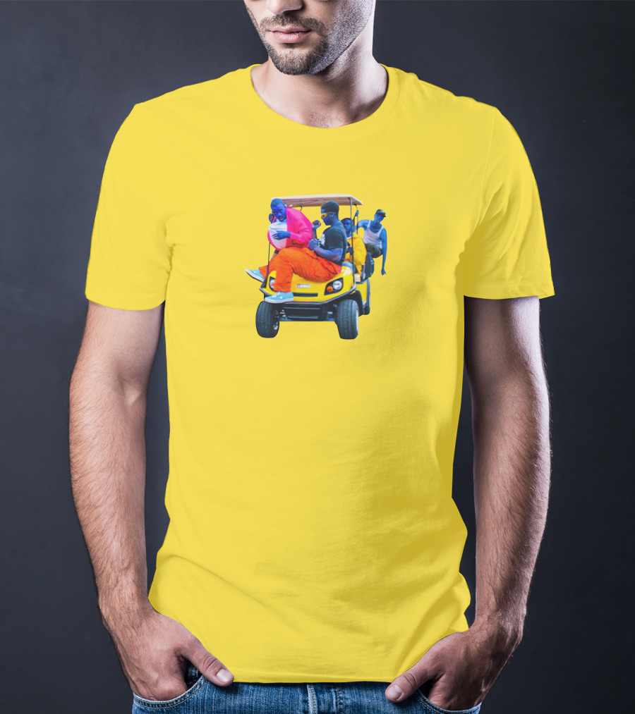 Brckhmptn Merch Brockhampton Star Blue People Yellow Golf Cart T-Shirt