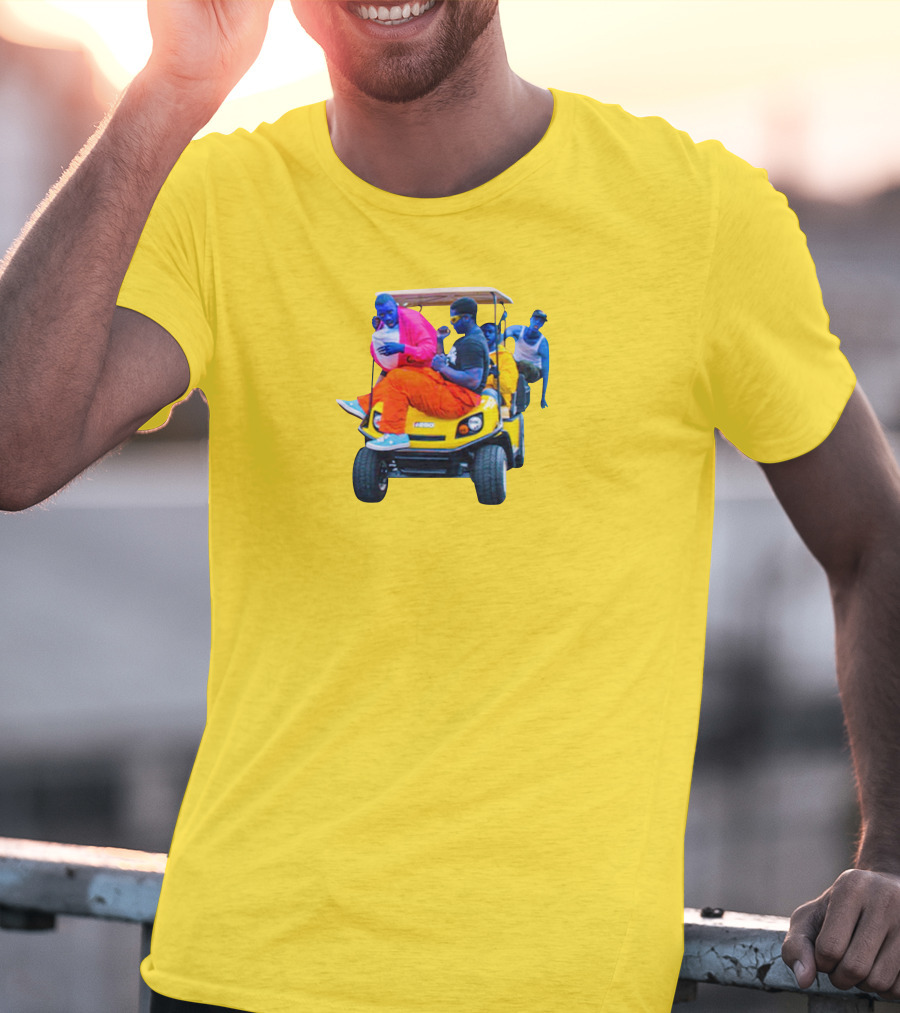 Brckhmptn Merch Brockhampton Star Blue People Yellow Golf Cart T-Shirt
