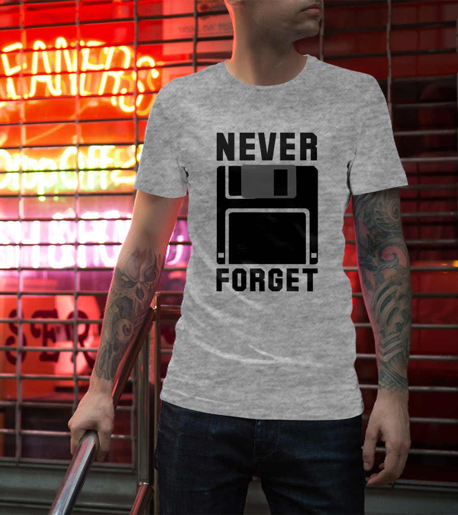Jack Forge Never Forget Floppy Disk T-Shirt