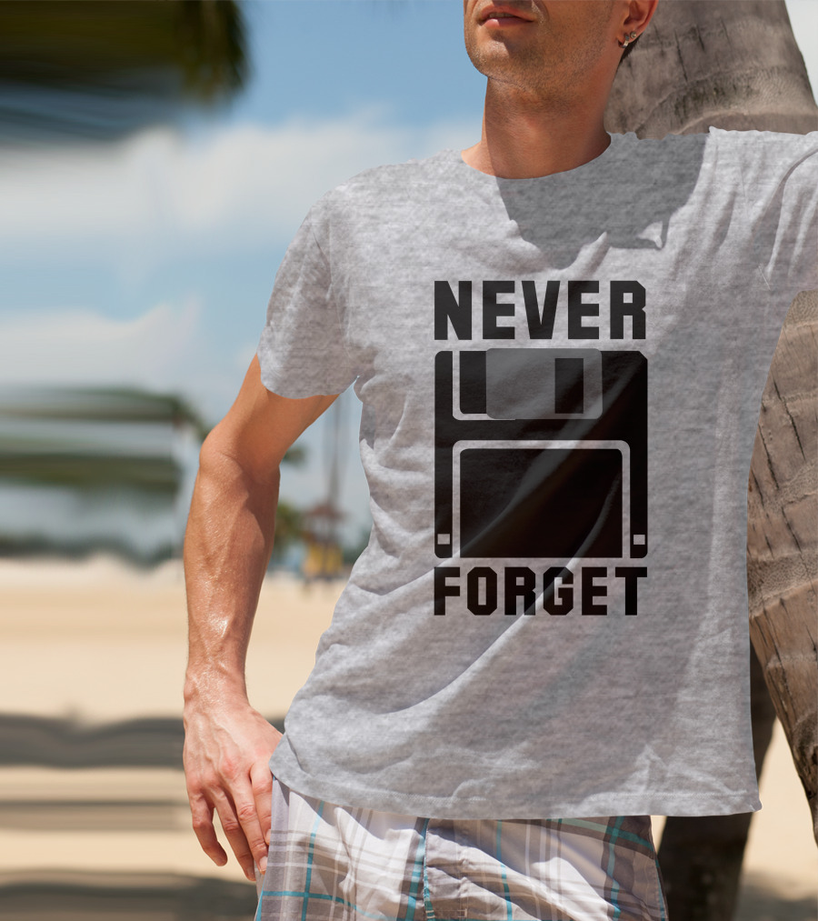 Jack Forge Never Forget Floppy Disk T-Shirt
