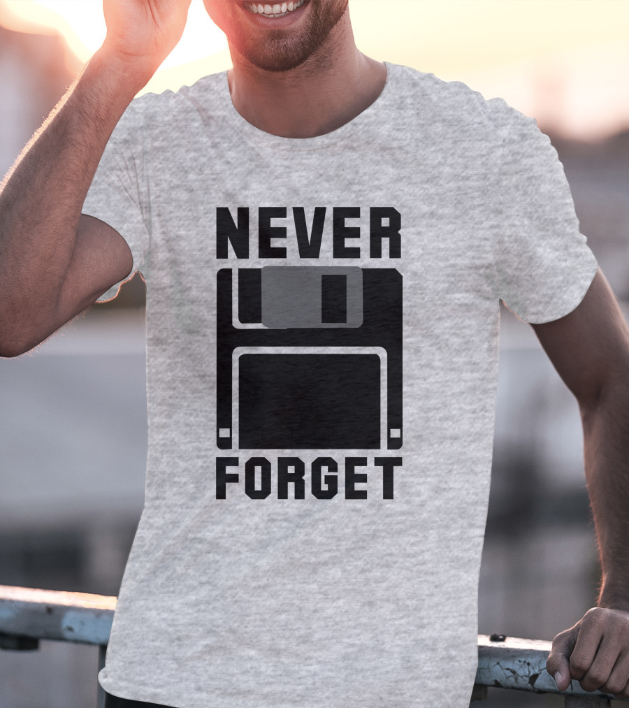 Jack Forge Never Forget Floppy Disk T-Shirt