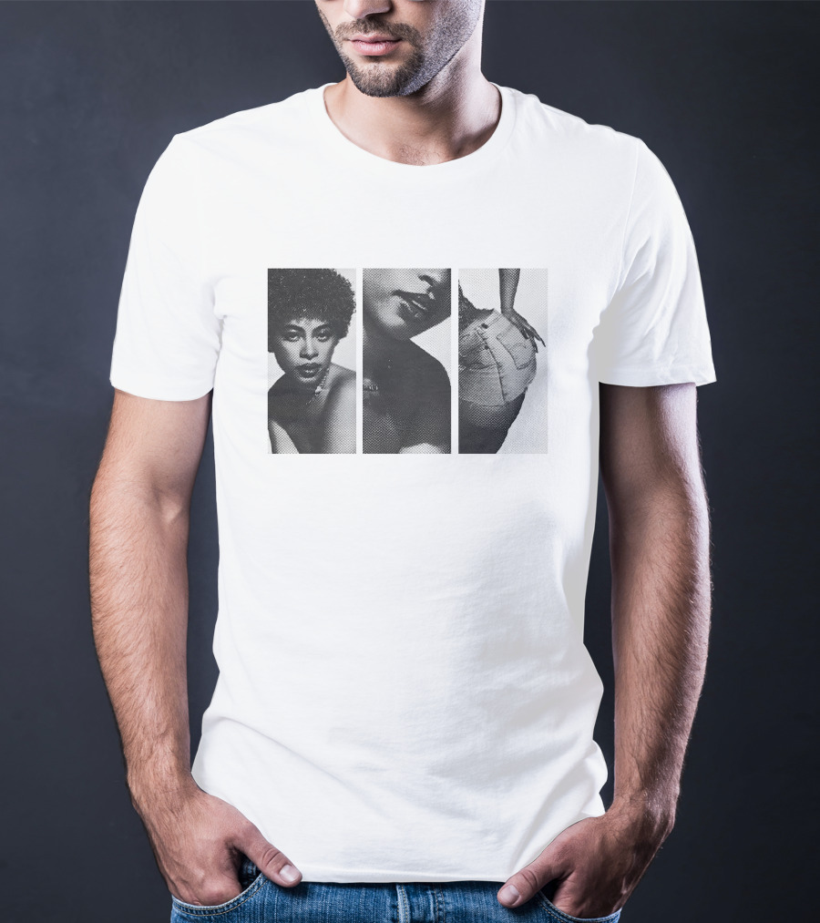 Ice Spices Shop Black And White Photo Triptych T-Shirt