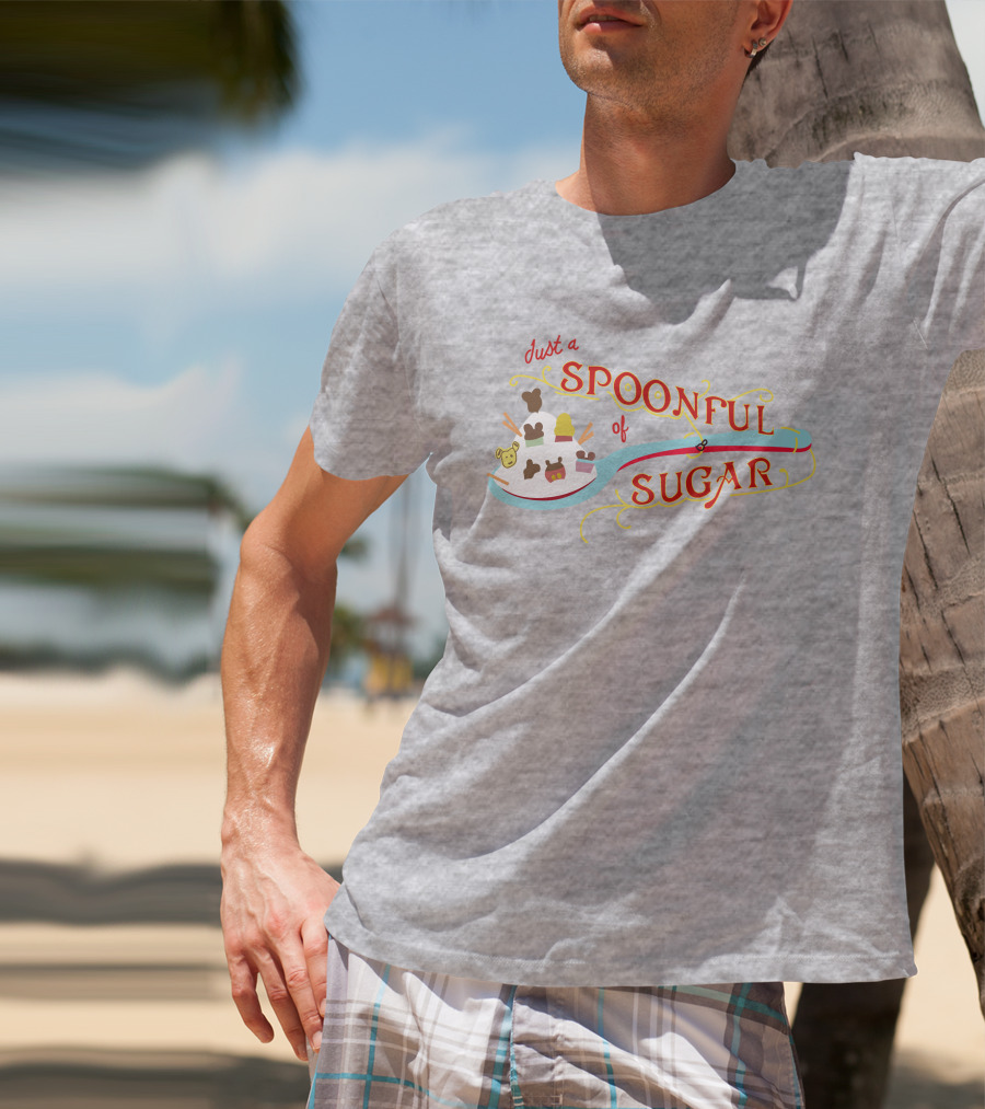 Just A Spoonful Of Sugar Disney Mary Poppins Style Icons T-Shirt