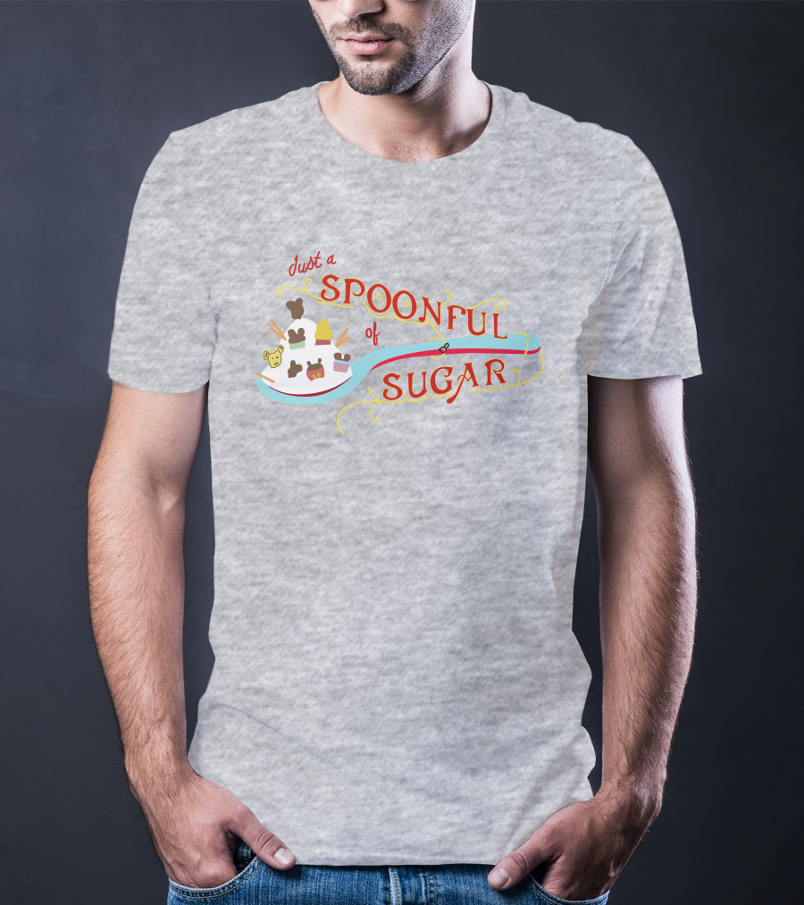 Just A Spoonful Of Sugar Disney Mary Poppins Style Icons T-Shirt