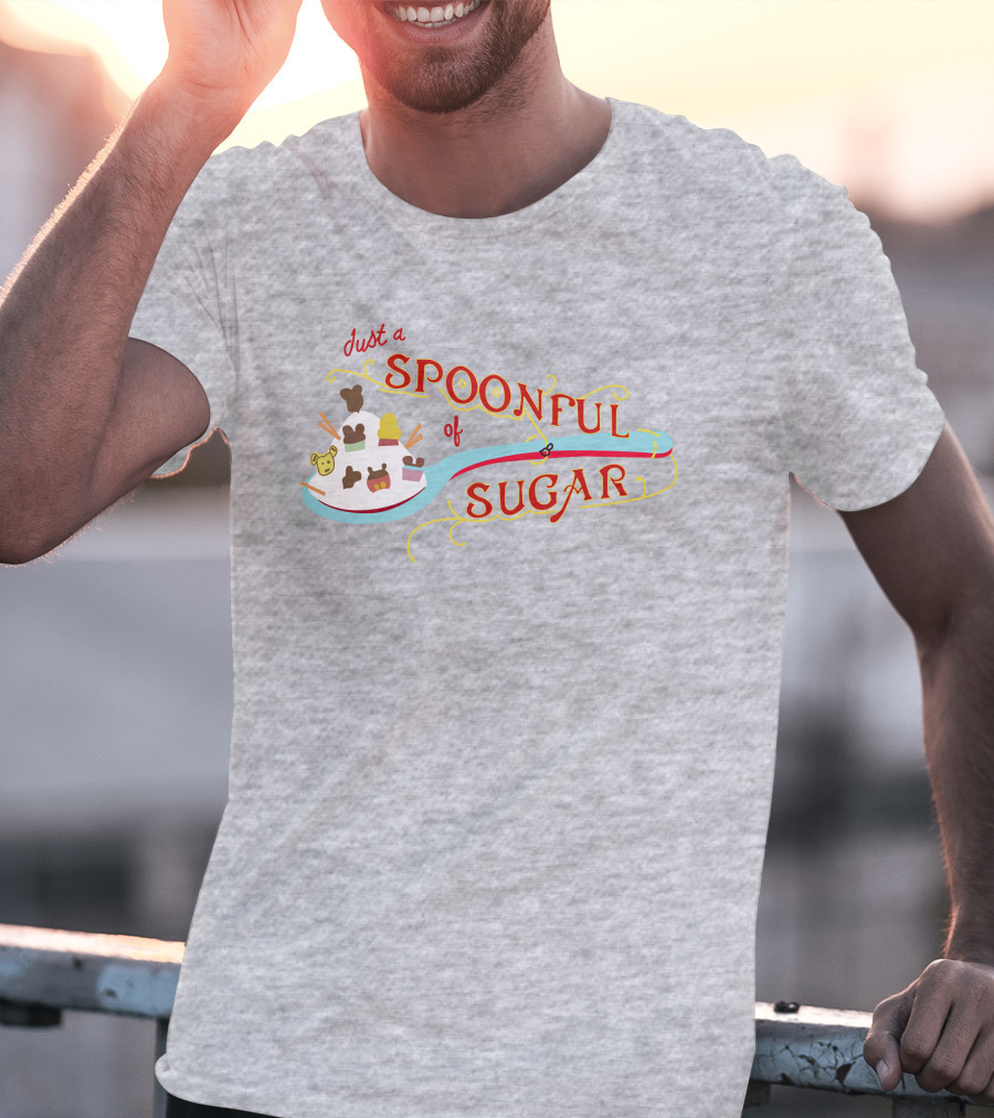 Just A Spoonful Of Sugar Disney Mary Poppins Style Icons T-Shirt