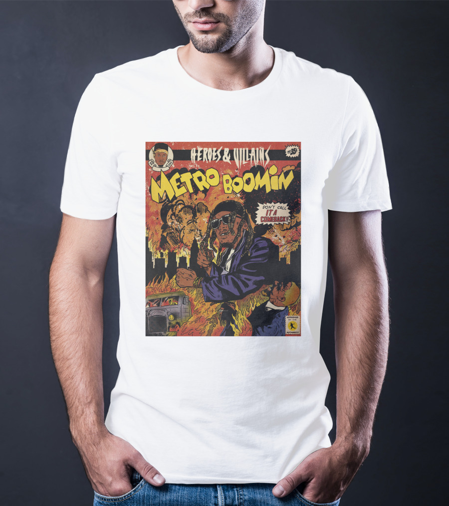 Heroes And Villains Metro Boomin Don't Call It A Comeback Comic T-Shirt