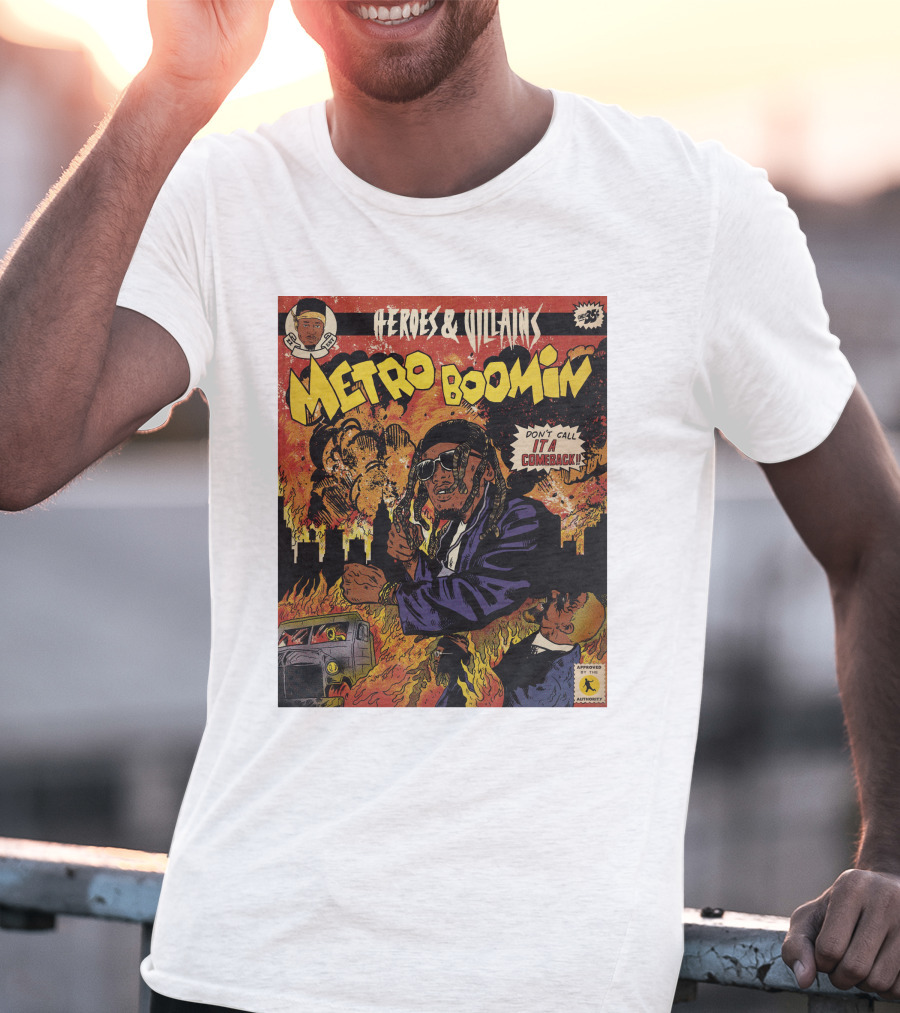 Heroes And Villains Metro Boomin Don't Call It A Comeback Comic T-Shirt