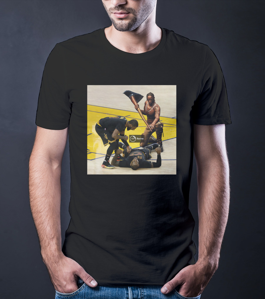 Revive Cleveland Basketball Courtside Gaming Fusion T-Shirt