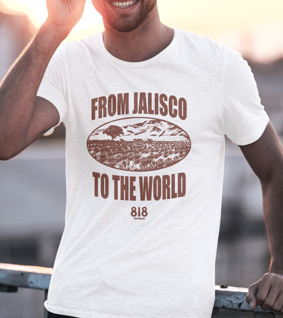From Jalisco To The World 818 Tequila Scenic Agave Landscape T-Shirt
