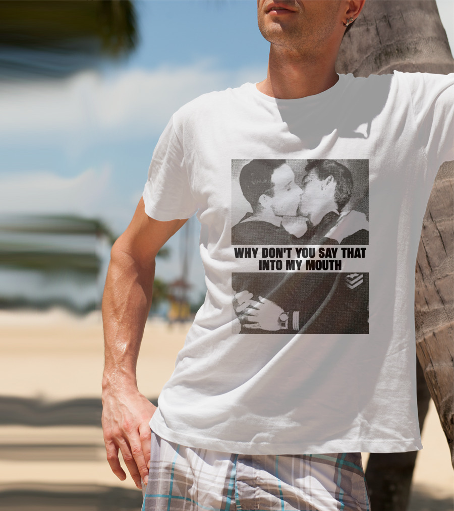 Why Don't You Say That Into My Mouth Frank Iero Must Die T-Shirt